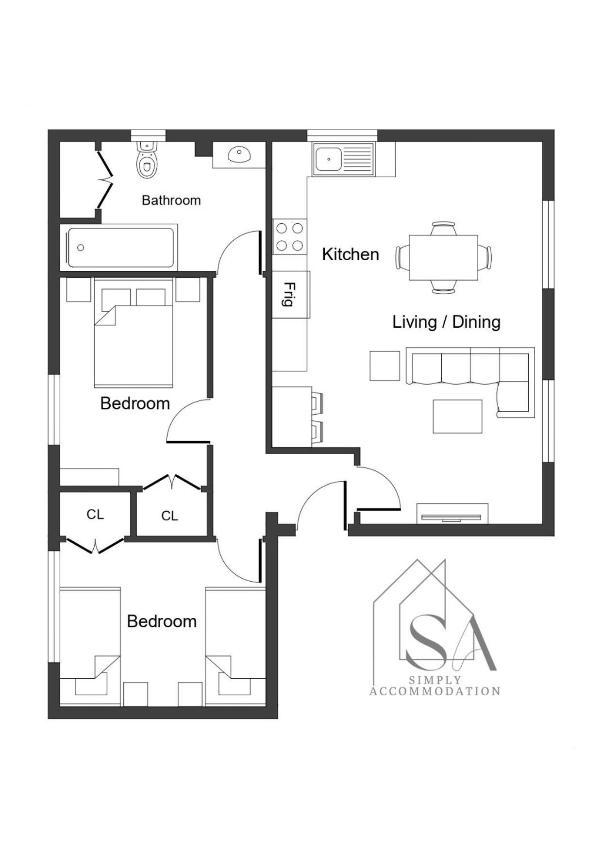 Spacious 2Br Flat - 2 Free Parking Spaces - Near Lgw Airport 크롤리 외부 사진